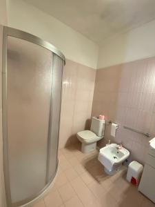 Koupelna v ubytování Casa Ahmati Borgo Vesio