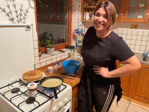 Kuchyň nebo kuchyňský kout v ubytování Budapest Garden Hostel