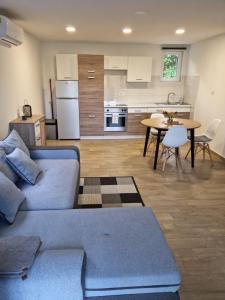 Kuchyň nebo kuchyňský kout v ubytování Ivaana