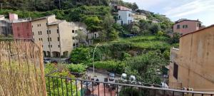 a view from a balcony of a city at Hotel Villa Argentina in Riomaggiore