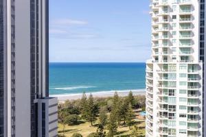a view of the ocean from a building at ULTIQA Signature at Broadbeach in Gold Coast