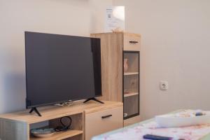 TV a/nebo společenská místnost v ubytování Apartmani Mario