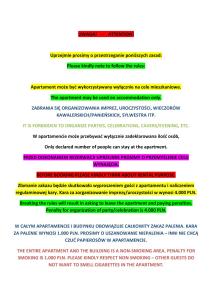 a screenshot of a document with different colored lines at Boznicza Old Town LUX Apartment, self check-in 24h, free parking in Poznań