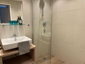 Koupelna v ubytování Kesselgrubs Wohlfühlappartements