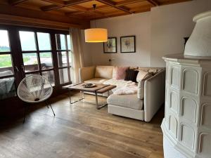 Posezení v ubytování Kesselgrubs Wohlfühlappartements