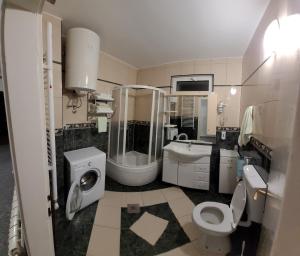 Η κουζίνα ή μικρή κουζίνα στο Majka Apartments