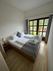 Postel nebo postele na pokoji v ubytování Kesselgrubs Wohlfühlappartements + 28 fotografií