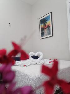 HOTEL FAZENDA Engenho Velho客房内的一张或多张床位