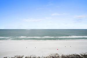 a view of a beach with the ocean at Coral Reef Resort by Panhandle Getaways in Panama City Beach