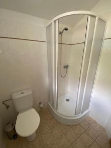 Koupelna v ubytování Apartmány Vltavanka