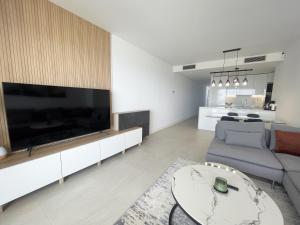 Televízia a/alebo spoločenská miestnosť v ubytovaní Pure South Residence
