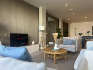 Televízia a/alebo spoločenská miestnosť v ubytovaní Pure South Residence