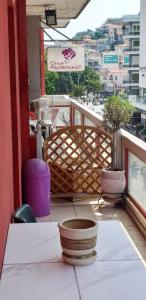 Balkón alebo terasa v ubytovaní Kavala Port Apartments