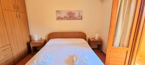 Posteľ alebo postele v izbe v ubytovaní San Carlo - private beach
