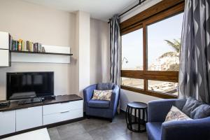 Χώρος καθιστικού στο Apartments Alba