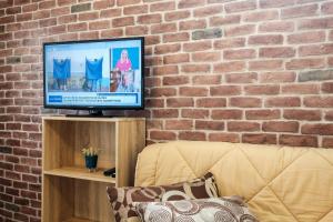 TV a/nebo společenská místnost v ubytování Pepe home