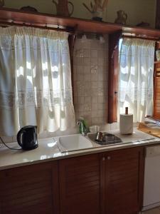 Kuchyň nebo kuchyňský kout v ubytování Villa Anesis-Παραθαλάσσια βίλα + 37 fotografií