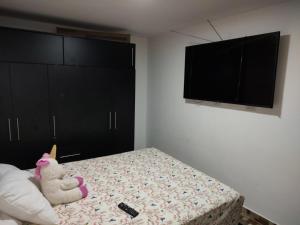 Voodi või voodid majutusasutuse Apartamento Aboleda Campestre toas