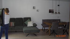 Posezení v ubytování Ferienlodge Karwendelblick