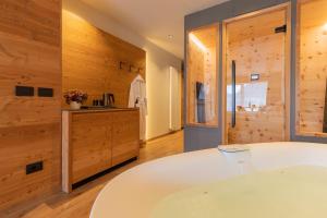 Koupelna v ubytování Hotel Alpi