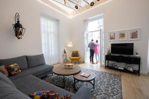 Posezení v ubytování Casitas del Marqués precioso y céntrico apartamento en Cartagena