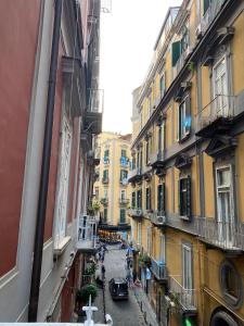 a view of a city street with buildings at Maison Caravita in Naples