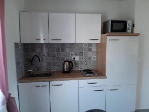 Kuchyň nebo kuchyňský kout v ubytování Apartment Karlo
