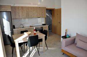 Kuchyň nebo kuchyňský kout v ubytování Alkioni's Nest Apartments