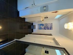 a room with a glass floor and a ceiling at Apartments Leonardo in Primošten