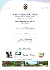 Sijil, anugerah, tanda atau dokumen lain yang dipamerkan di Cómodos y acogedores Apartaestudios - Manizales