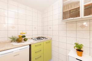 Kuchyň nebo kuchyňský kout v ubytování Apartments Dominik