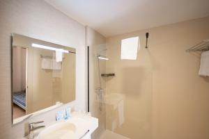 Koupelna v ubytování Hotel Internacional