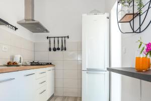 Kuchyň nebo kuchyňský kout v ubytování Apartment Oli
