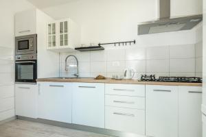 Kuchyň nebo kuchyňský kout v ubytování Apartment Oli