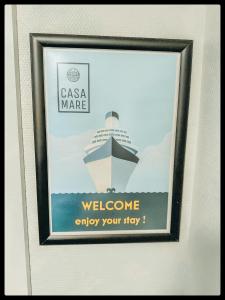 a picture of a cruise ship in a picture frame at CASA MARE hartje Oostende met gratis parking in Ostend