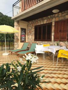 Patio nebo venkovní prostory v ubytování Apartments Stokic