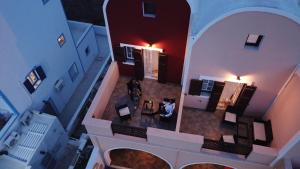 Χώρος καθιστικού στο Sweet Heart Studios 