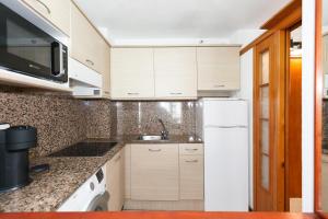Kuchyň nebo kuchyňský kout v ubytování UHC Novelty Apartments