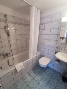 Vannituba majutusasutuses Hotel Nessi Locarno
