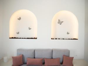 Area soggiorno di Anthemis Suites