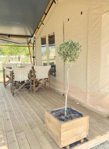 Patio nebo venkovní prostory v ubytování Mareleon Camping
