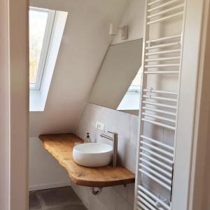 Koupelna v ubytování Haus am Seeufer