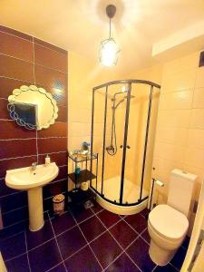 Vannituba majutusasutuses Ariya mare apartman Risan Montenegro, na plaži