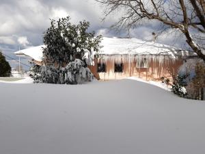Tsagkarada Country Estate with Pool during the winter