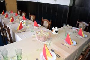 ห้องอาหารหรือที่รับประทานอาหารของ Penzion Tágo Bohumín