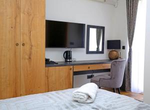 Postel nebo postele na pokoji v ubytování Apartmani Krka Rooms