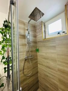 Kylpyhuone majoituspaikassa Luxor Apartament Sibiu