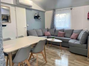 Mobil home 3 chb tout confort, Espace Enfants - Claouey Cap Ferret的休息区