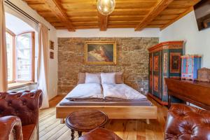 Postel nebo postele na pokoji v ubytování Apartments No 126 Loket
