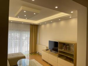 TV a/nebo společenská místnost v ubytování Apartment Emina Free garage